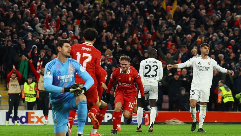 Real Madrid gol encajado en Anfield Real Madrid gol encajado en Anfield