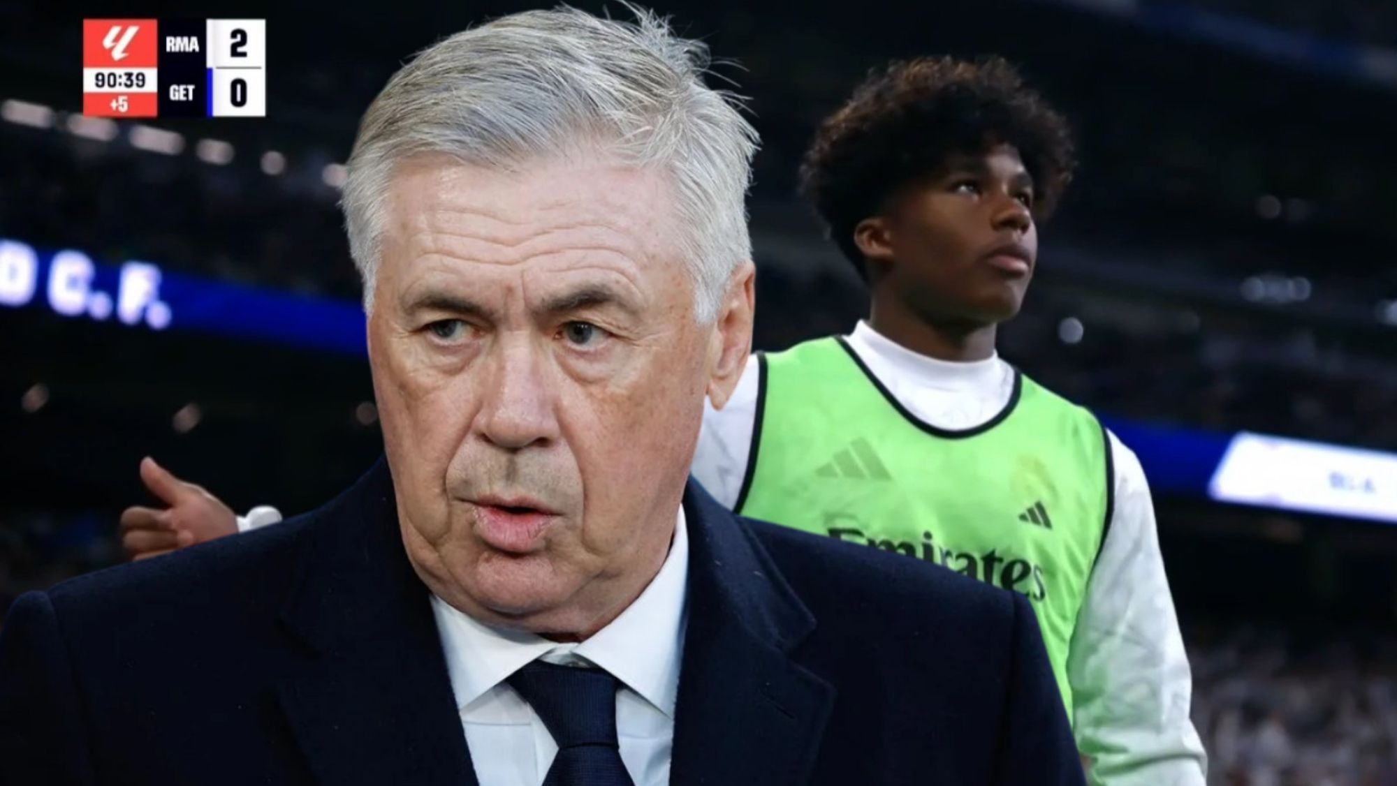 Ancelotti explica la razón por la que Endrick no jugo ningún minuto.