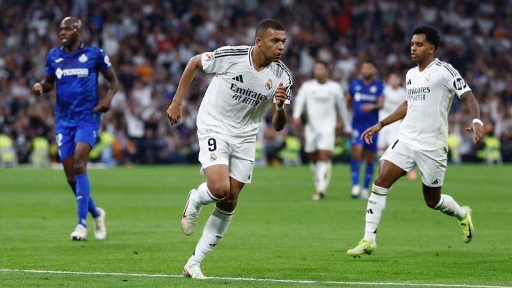 Kylian Mbappé, en el partido del domingo pasado contra el Getafe. Kylian Mbappé, en el partido del domingo pasado contra el Getafe.