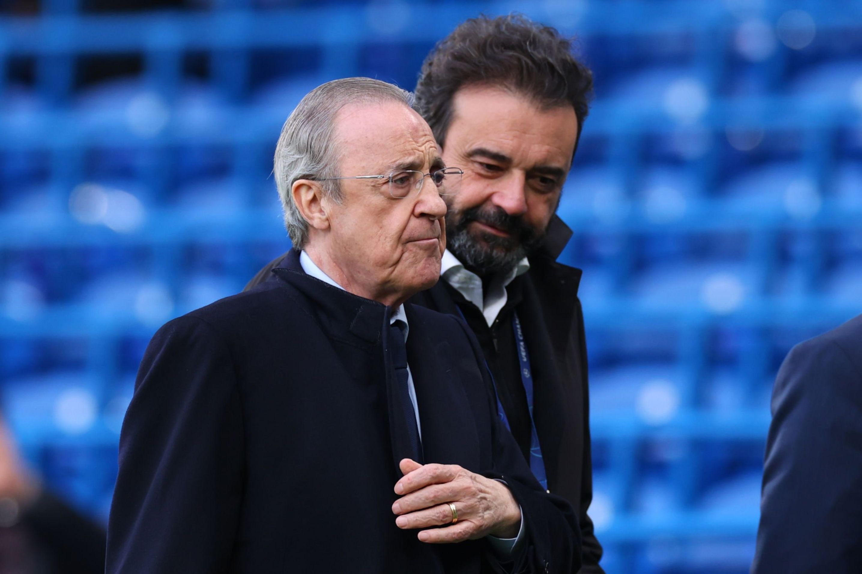 Florentino Pérez y José Ángel Sánchez.