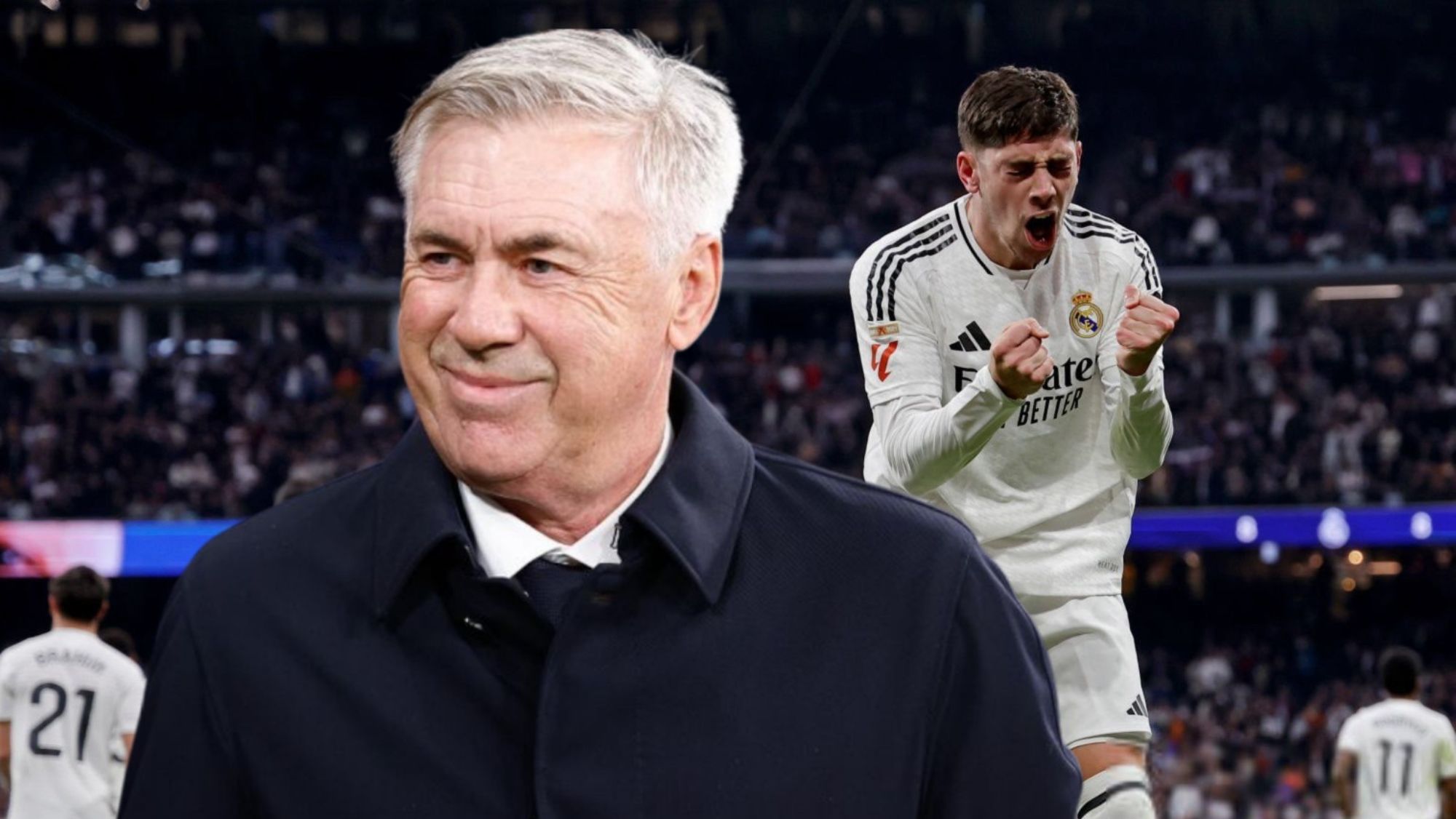 Ancelotti habla sobre Fede Valverde tras su espectacular diana ante el Sevilla FC. Ancelotti habla sobre Fede Valverde tras su espectacular diana ante el Sevilla FC.