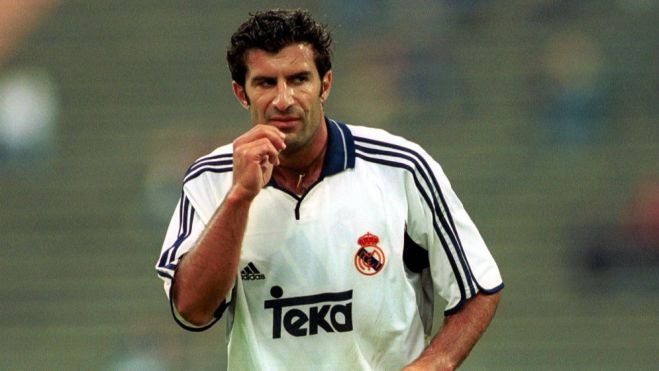 Luis Figo en su etapa en el Real Madrid Luis Figo en su etapa en el Real Madrid