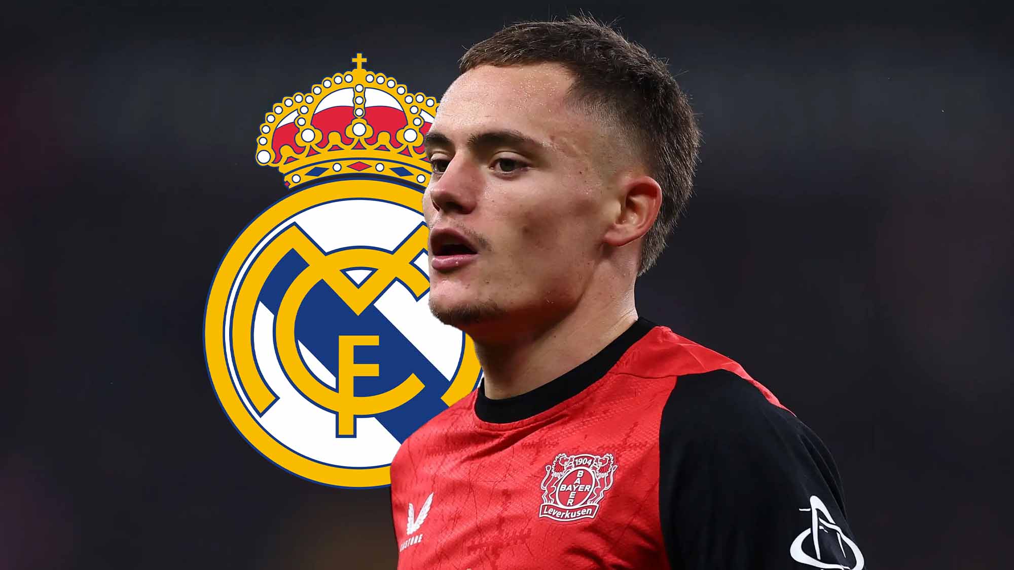 Wirtz con escudo Real Madrid