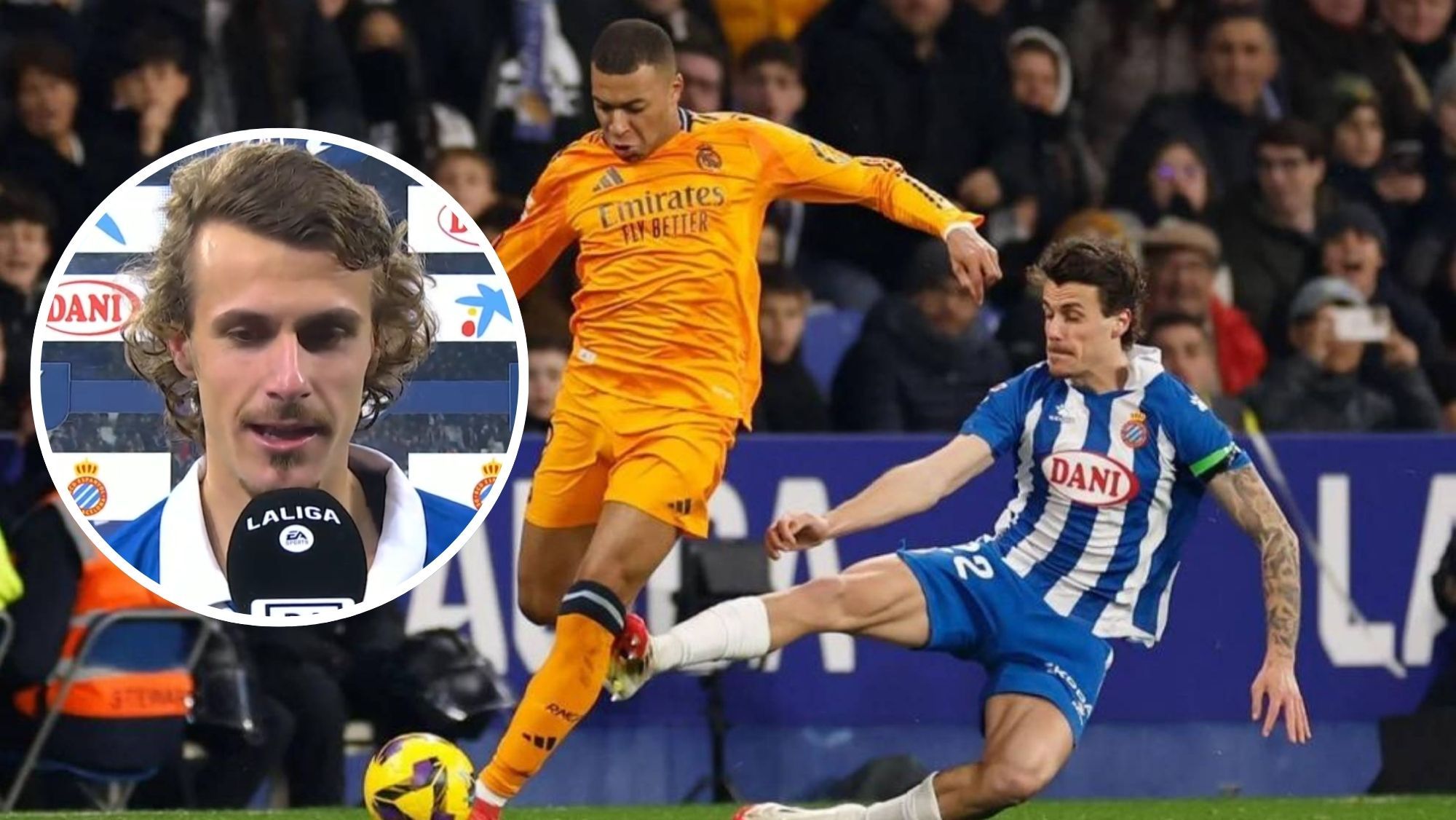 Entrada de Carlos Romero a Mbappé