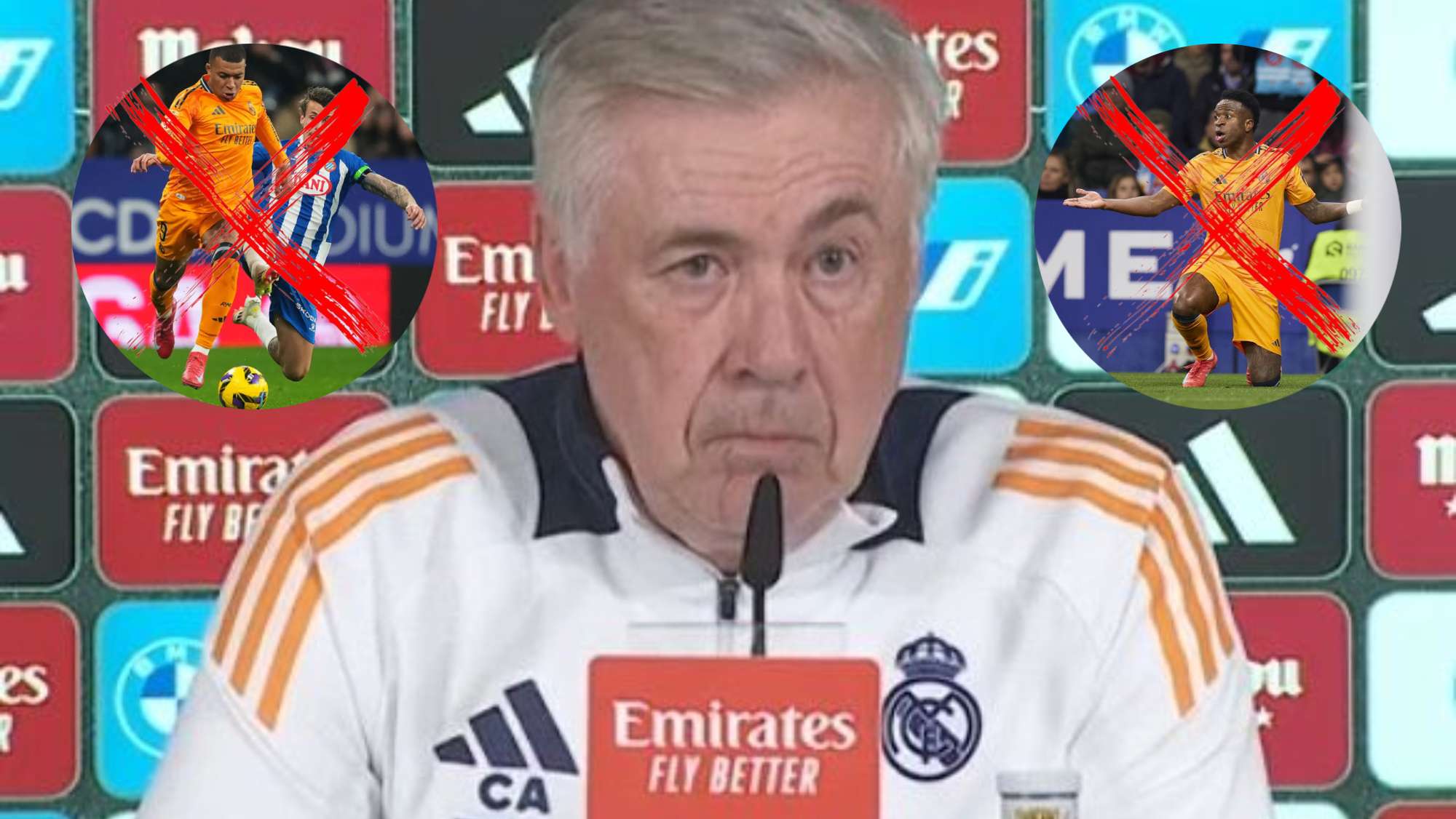 Ancelotti no elige a Vinicius ni Mbappé como los mejores