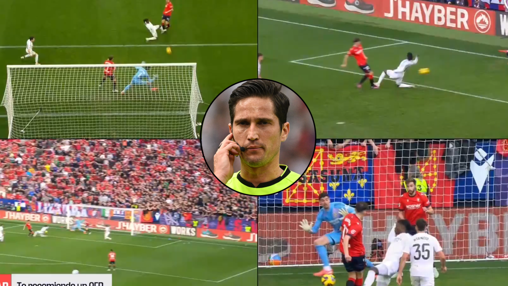 Munuera Montero y la acción del penalti a Camavinga Munuera Montero y la acción del penalti a Camavinga