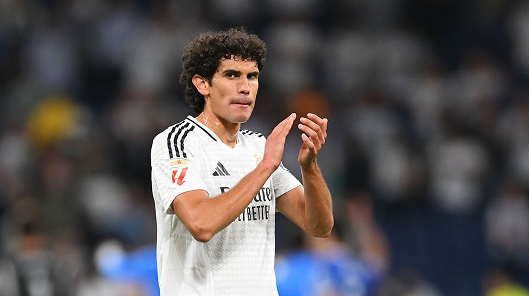 Jesús Vallejo durante un partido con el Real Madrid.