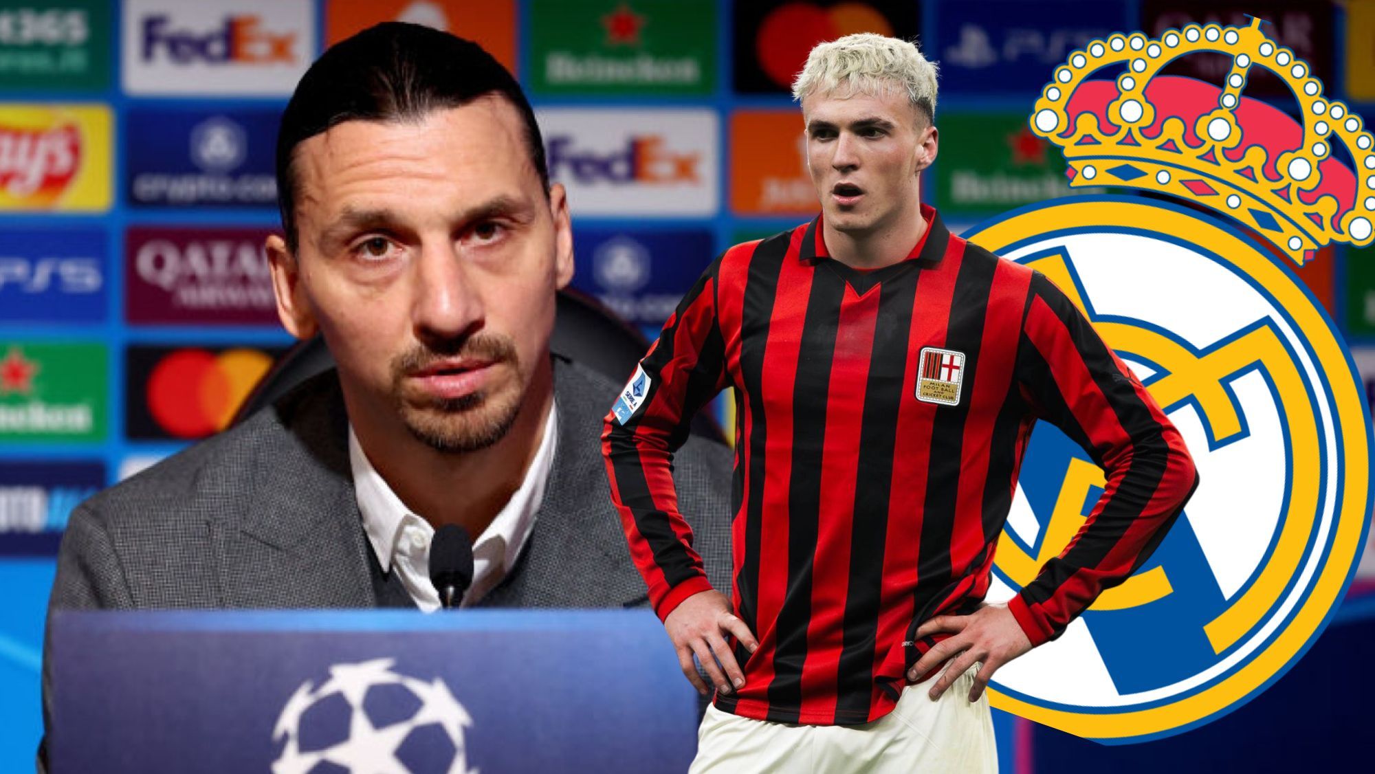 Ibrahimovic y Álex Jiménez sobre el escudo del RealMadrid