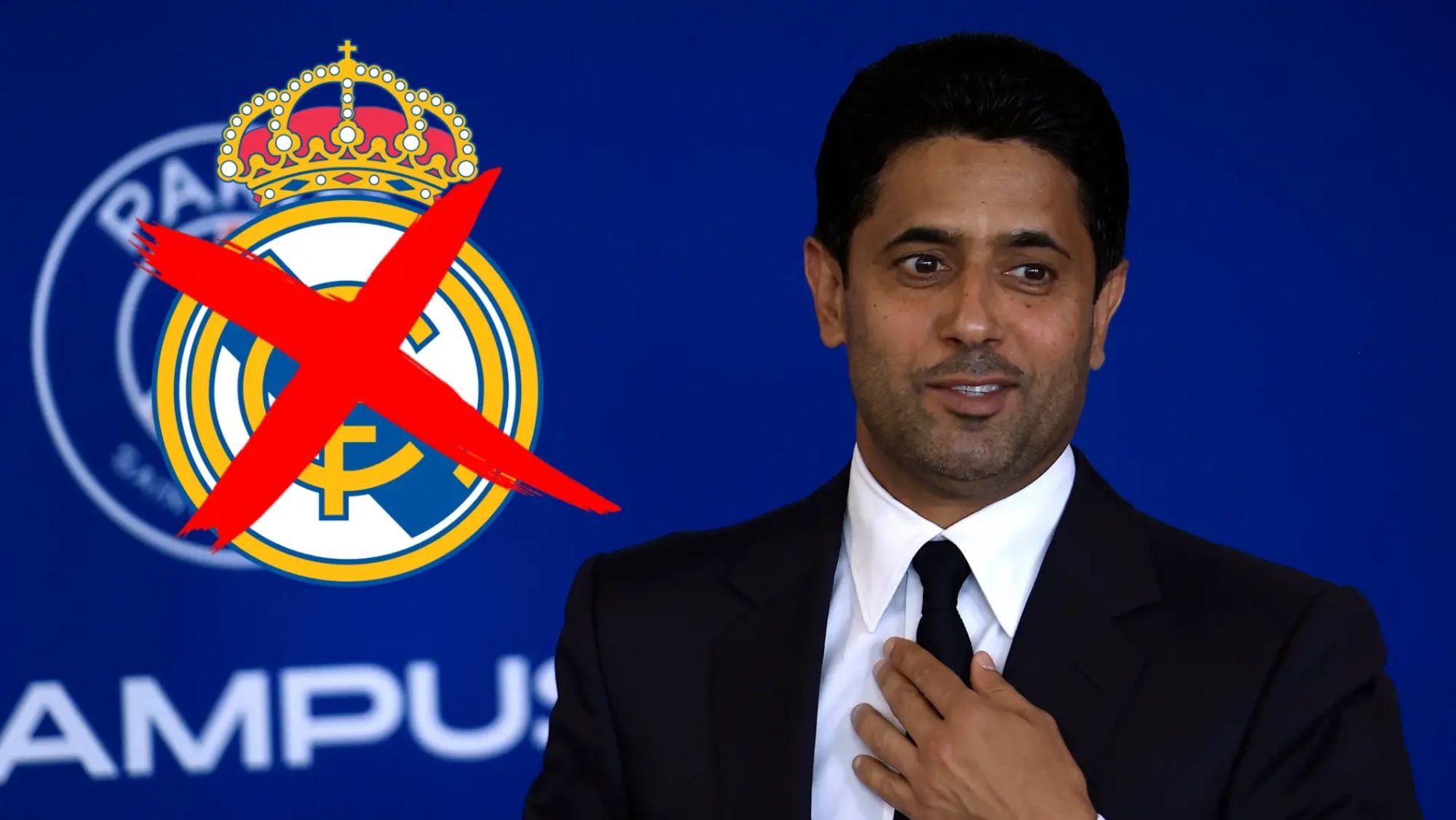 Nasser Al-Khelaifi no quiere una semifinal de Champions contra el Real Madrid.