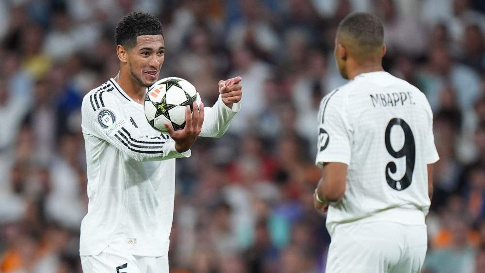 Mbappé y Bellingham felices Mbappé y Bellingham felices
