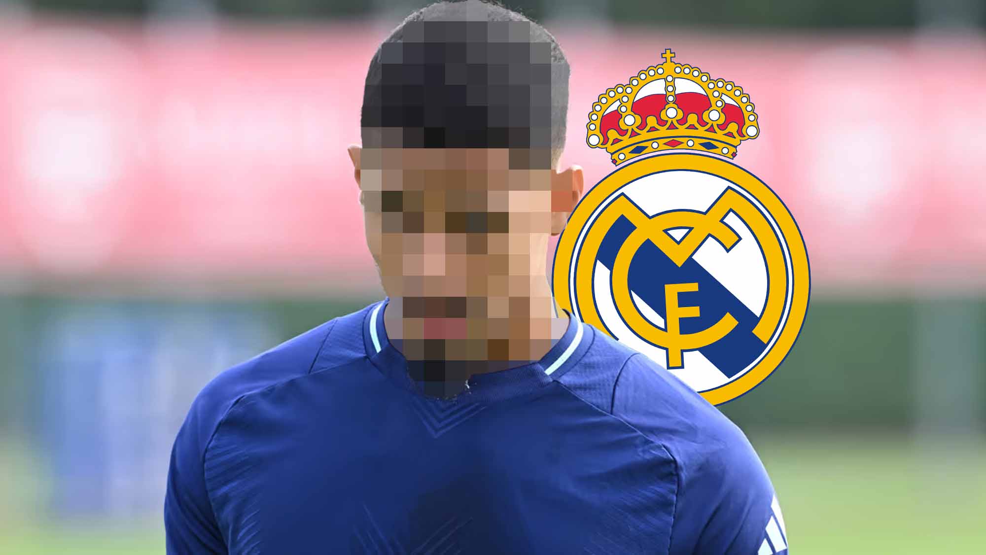 Jugador de incógnito y escudo RM