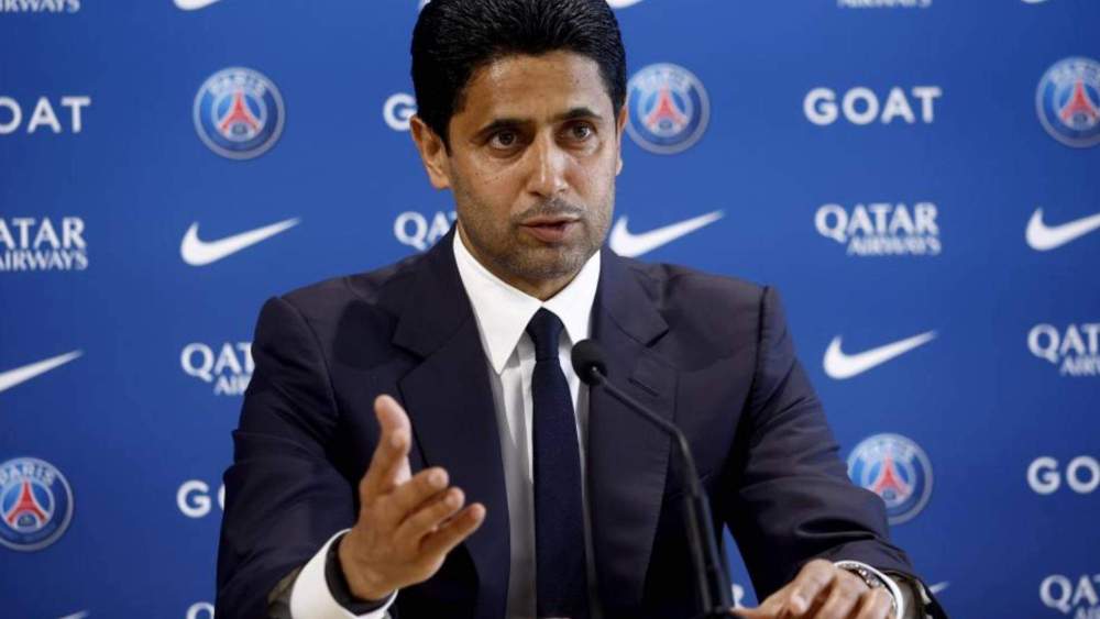 Al Khelaifi en rueda de prensa