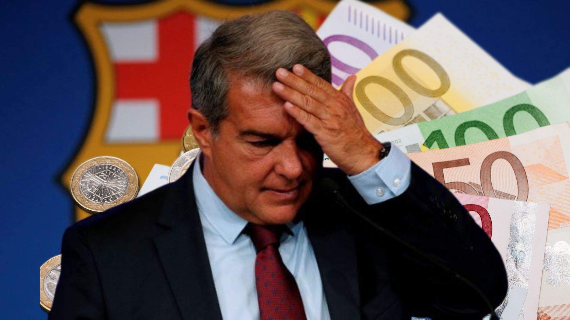 Laporta Lamentándose por el dinero del Barça