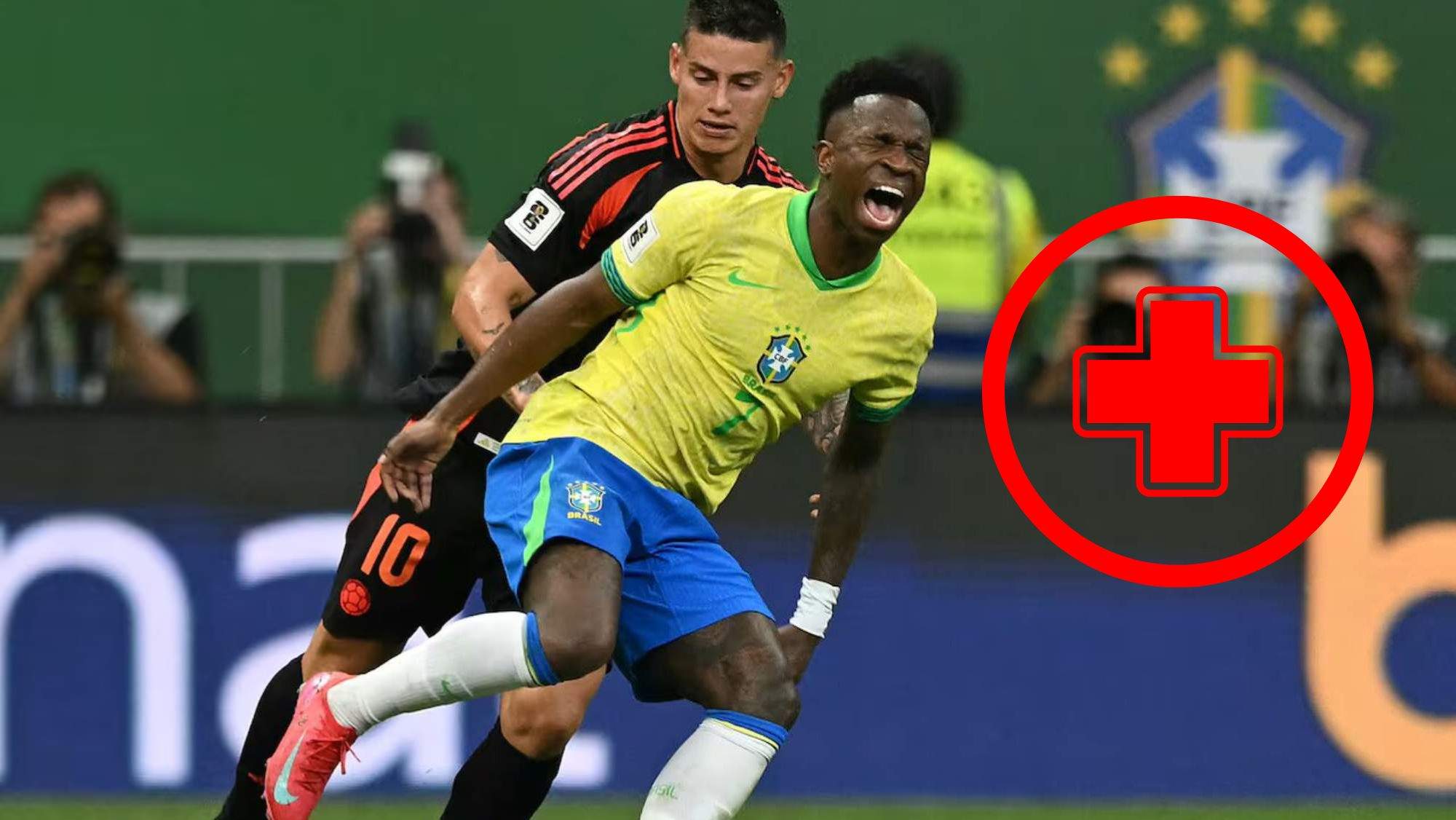 Vinicius con Brasil y Posible Lesión