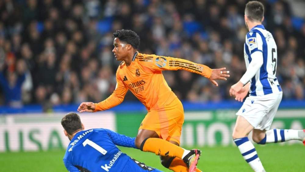 El Real Madrid parte con ventaja en la eliminatoria ante la Real Sociedad merced a un gol de Endrick en la ida. El Real Madrid parte con ventaja en la eliminatoria ante la Real Sociedad merced a un gol de Endrick en la ida.
