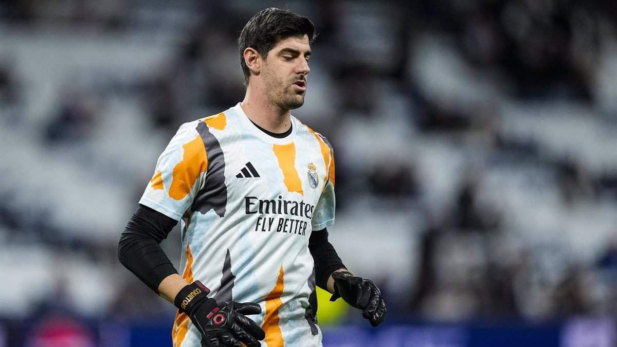 Courtois con el Real Madrid
