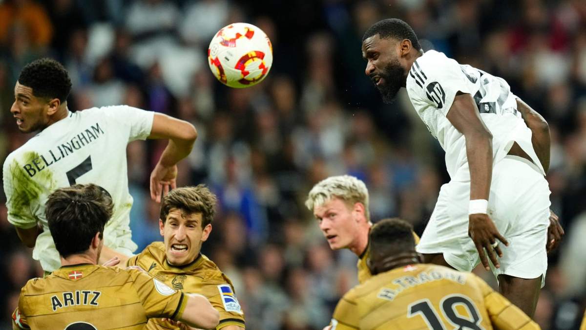 El momento en el que Antonio Rugidor anotó el 4-4 frente a la Real Sociedad.