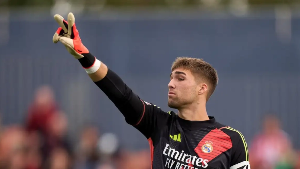 Fran González con el Real Madrid Fran González con el Real Madrid