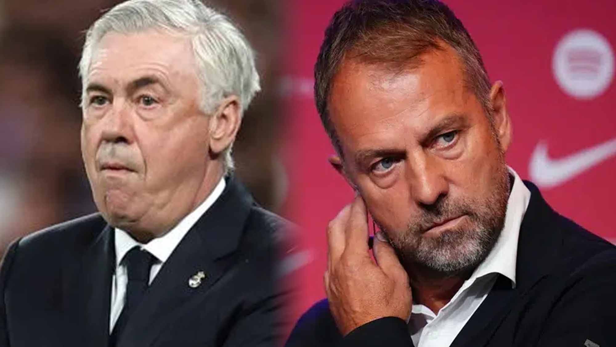 Ancelotti y Hansi Flick Ancelotti y Hansi Flick