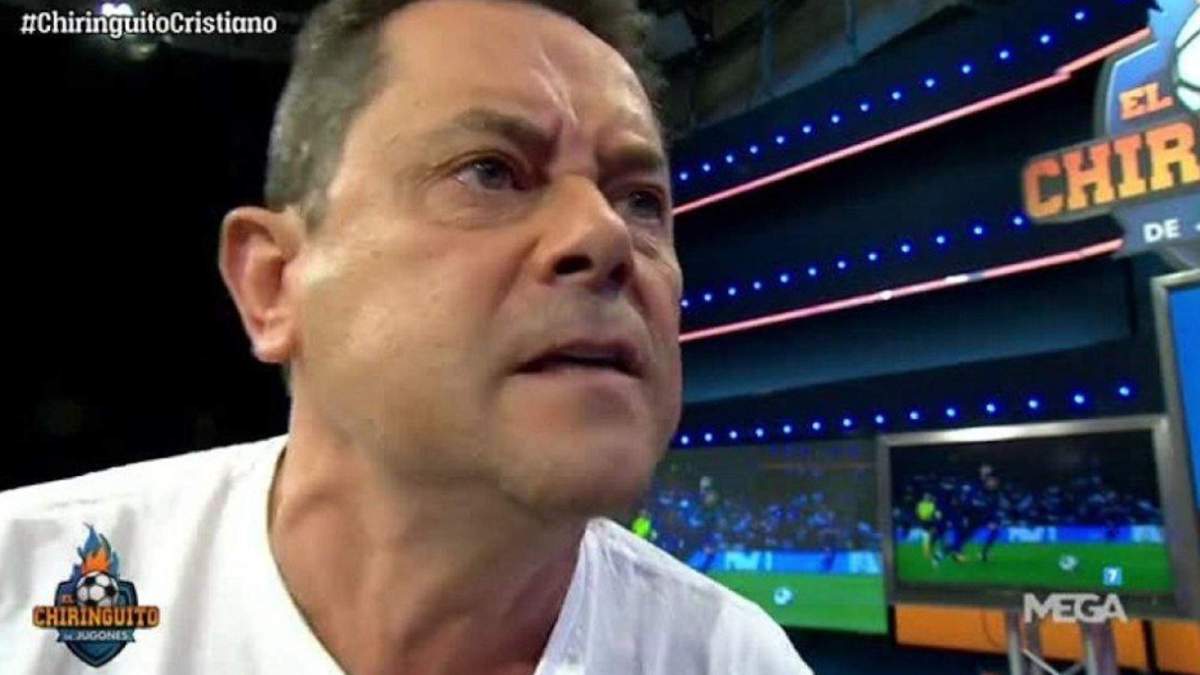 Tomás Roncero enfadado en el Chiringuito Tomás Roncero enfadado en el Chiringuito