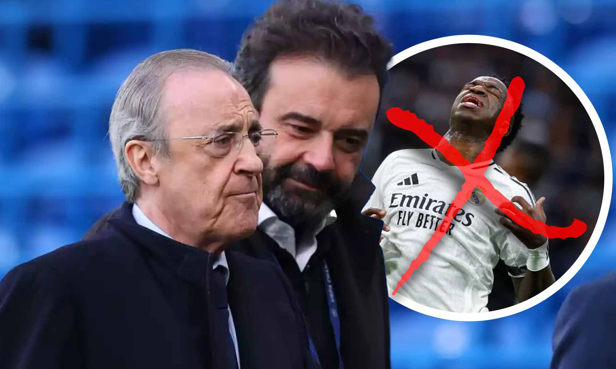 Florentino y JAS con Vinicius tachado Florentino y JAS con Vinicius tachado