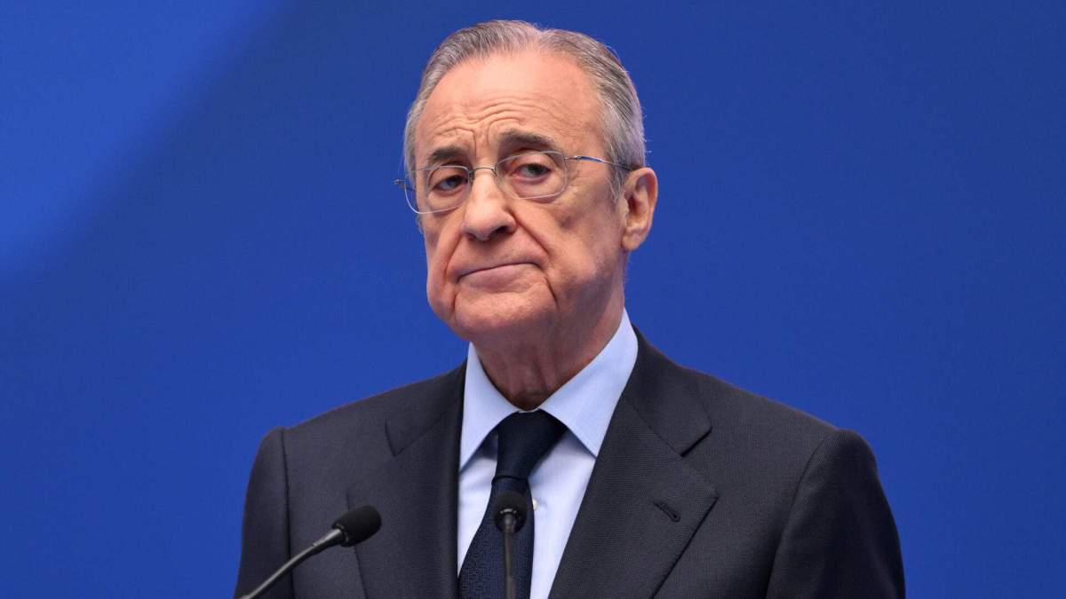 Florentino Pérez serio y pensativo Florentino Pérez serio y pensativo