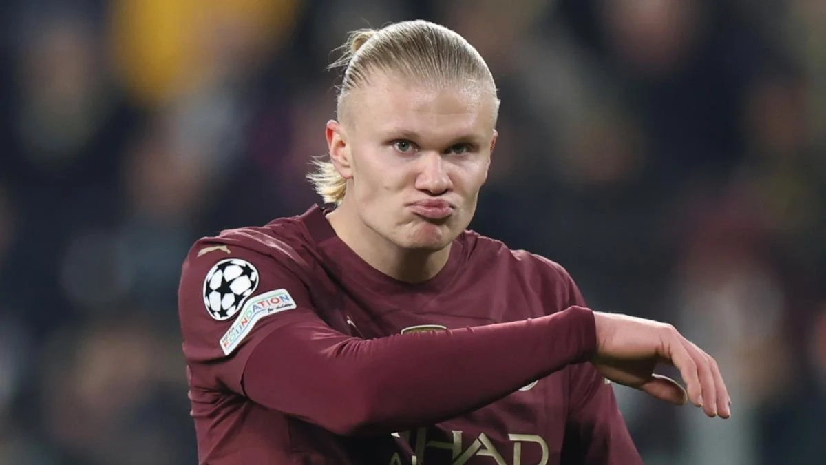 Haaland rebufando con el Manchester City Haaland rebufando con el Manchester City