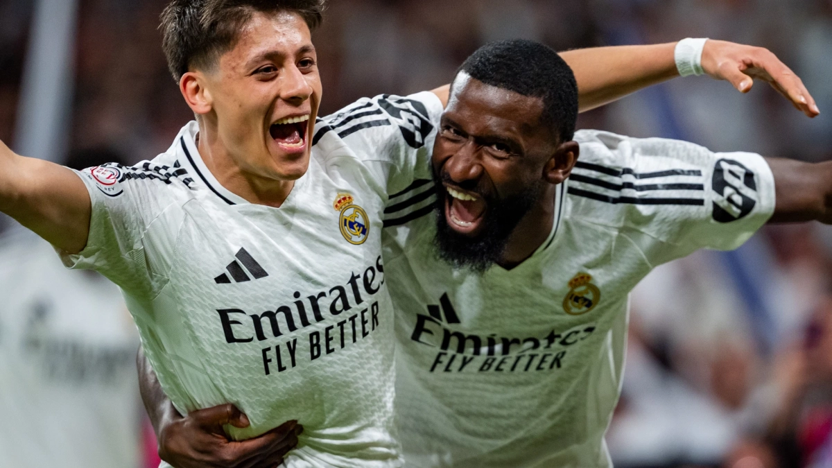 Rüdiger y Arda Güler celebrando un gol con el Real Madrid Rüdiger y Arda Güler celebrando un gol con el Real Madrid