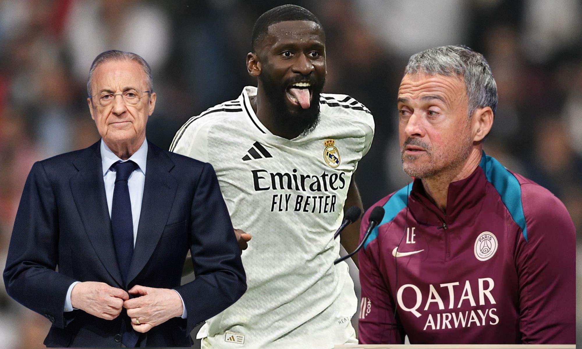 Florentino, Rüdiger y Luis Enrique