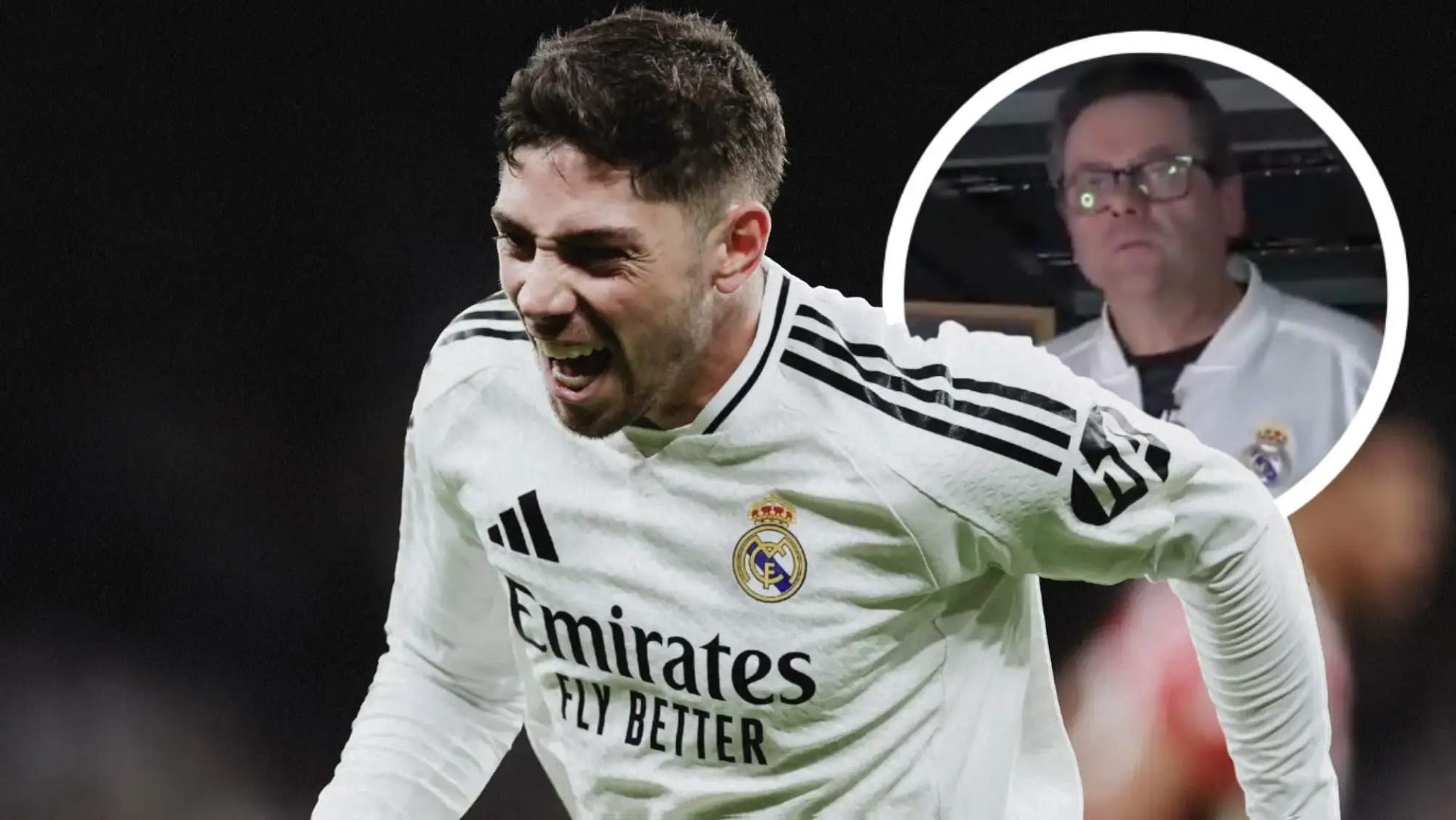 Roncero, a patadas tras el gol de Fede Valverde, su reacción se hace viral