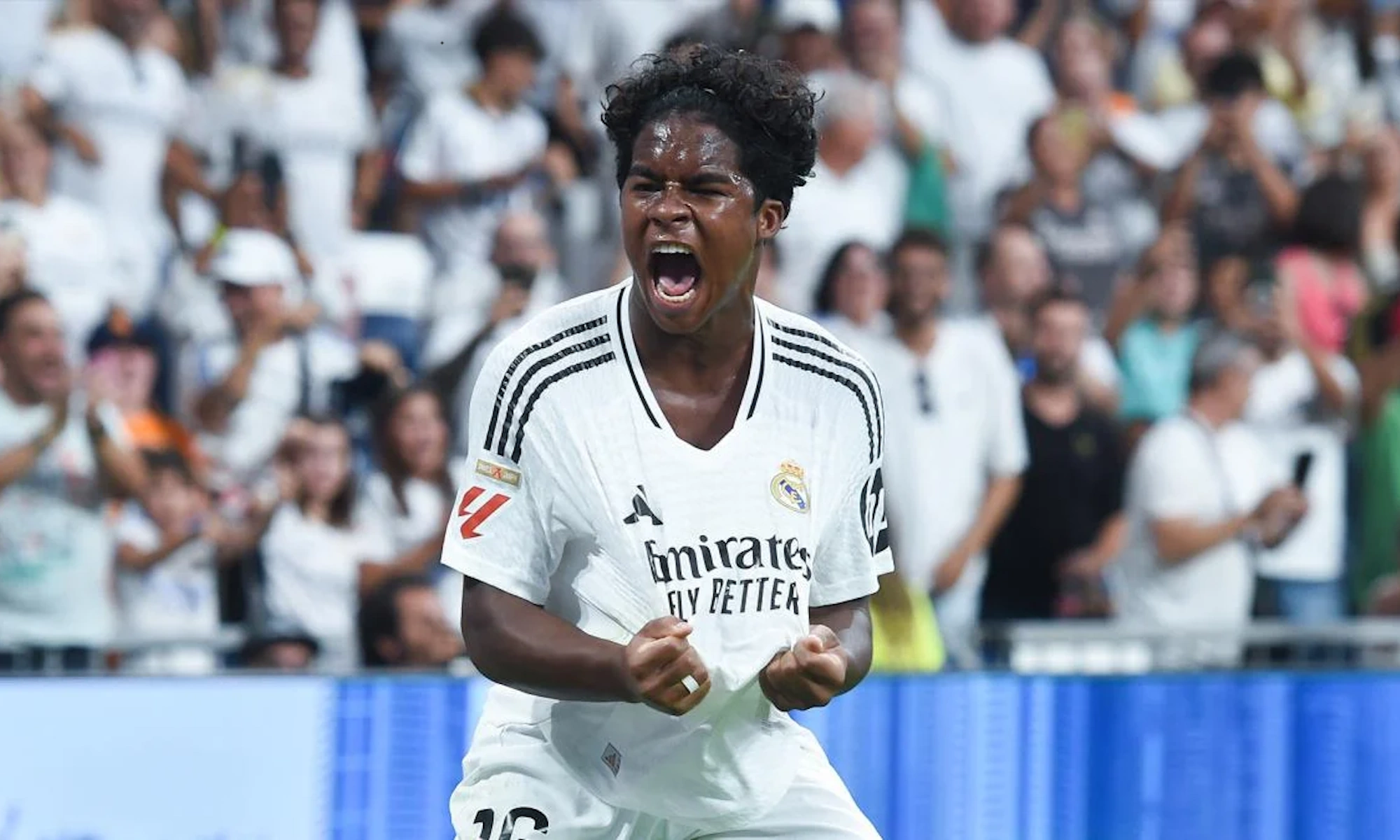 Endrick con el Real Madrid