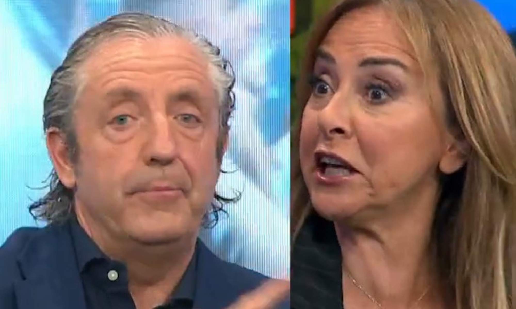 Pedrerol y Carme Barceló en el Chiringuito Pedrerol y Carme Barceló en el Chiringuito
