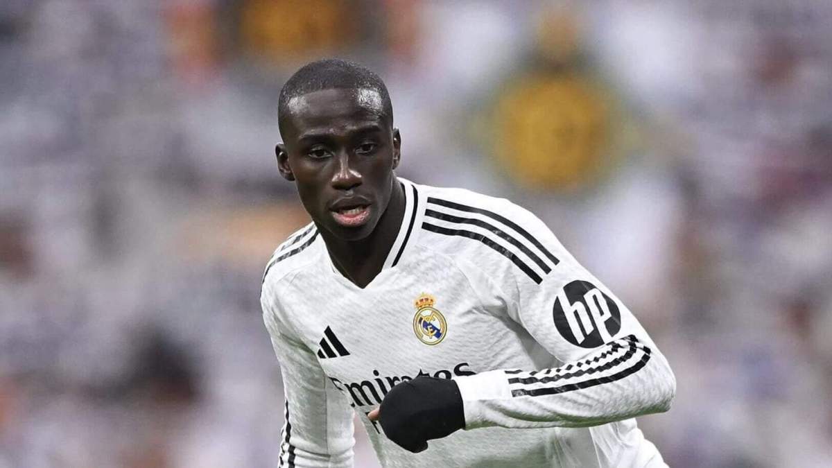 Ferland Mendy con el Real Madrid esta temporada