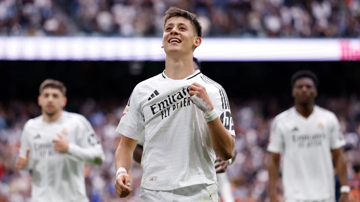 Arda Güler celebrando su gol de ayer