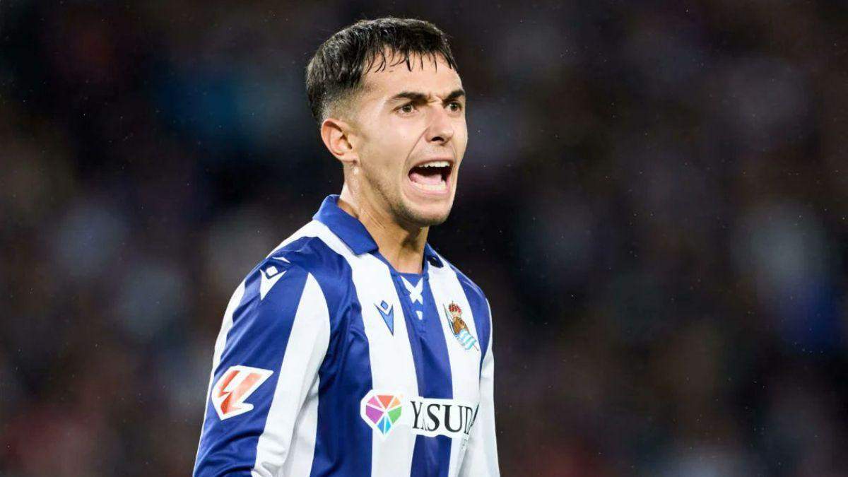 Martín Zubimendi con la Real Sociedad