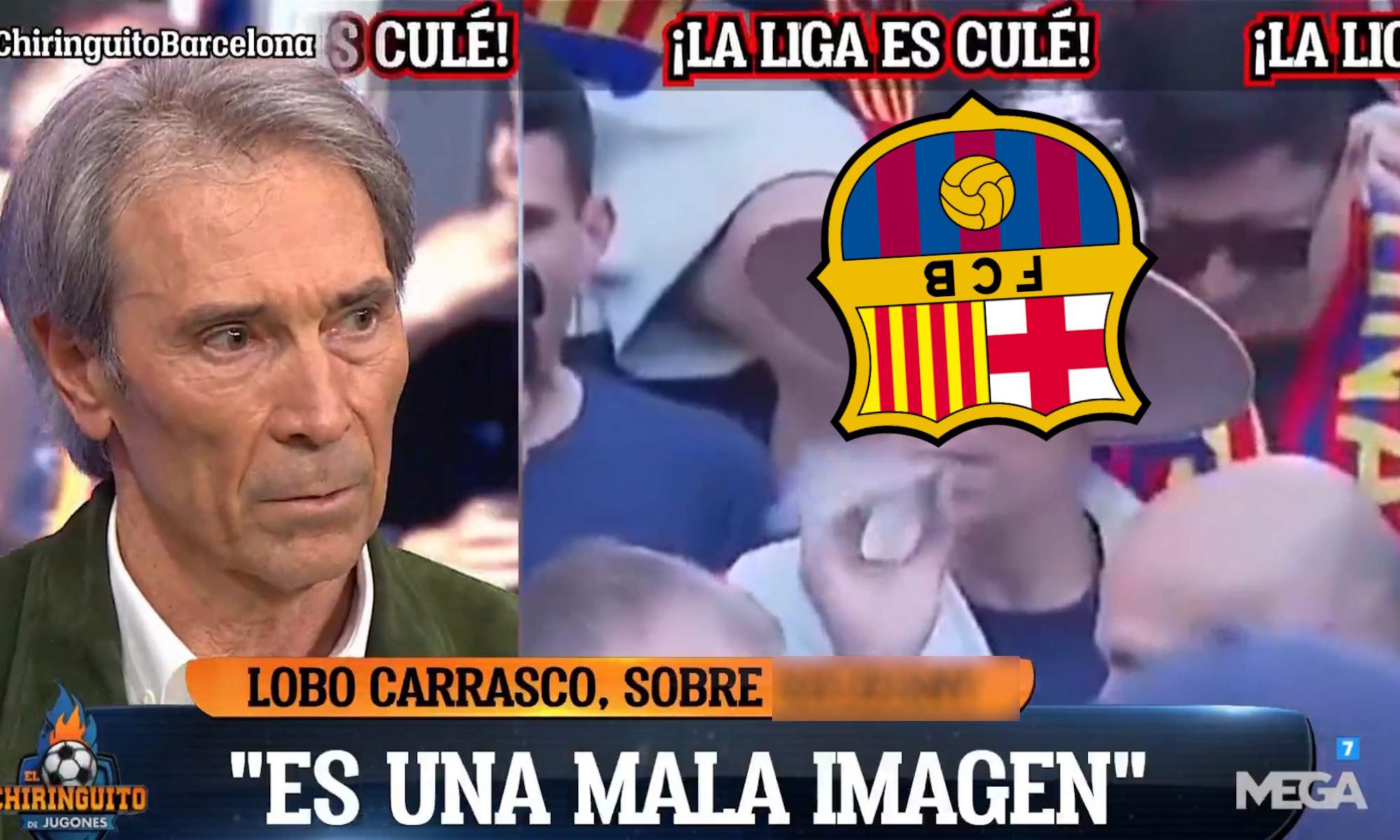 Lobo Carrasco y escudo Barça