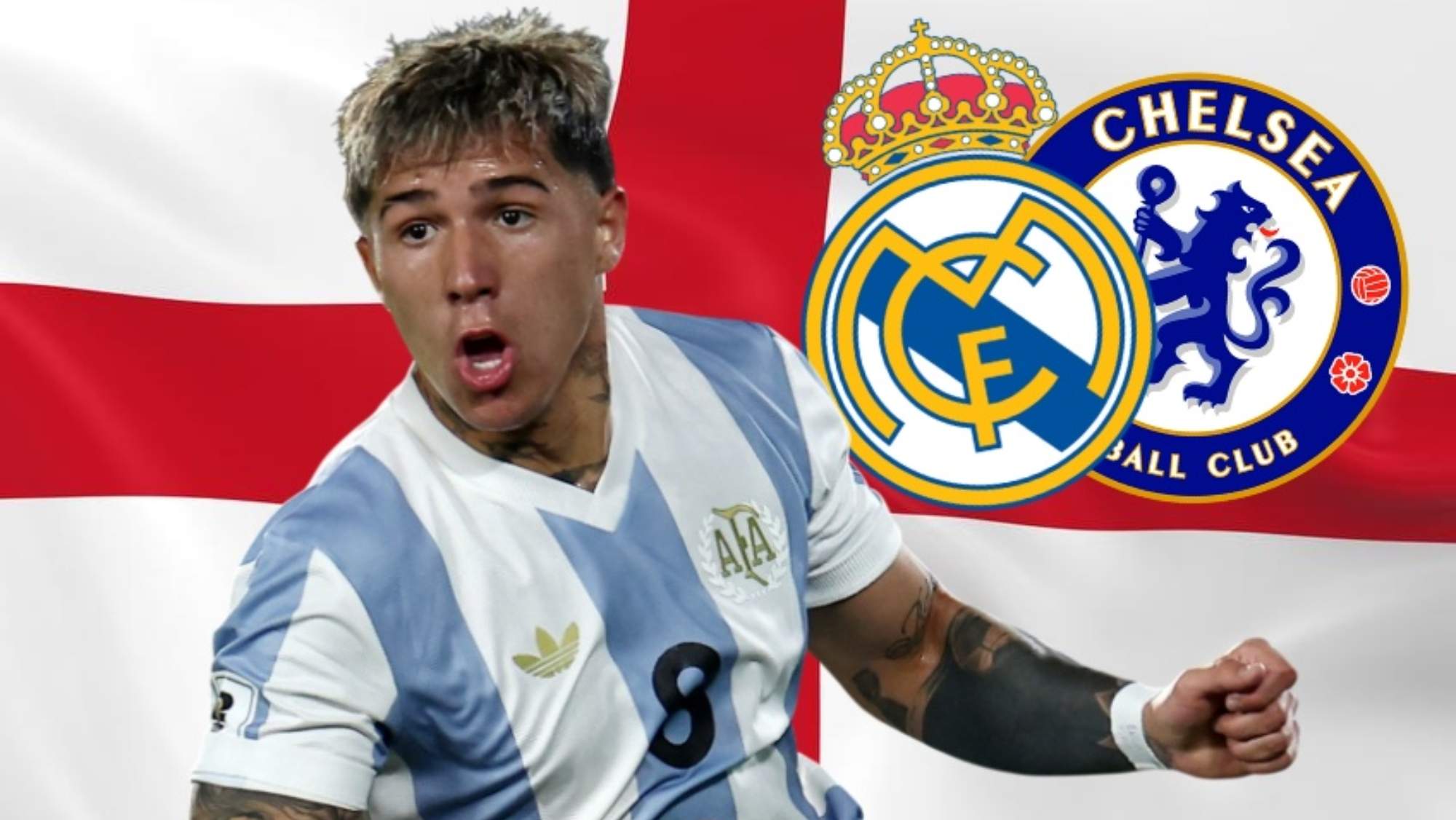 Desde Inglaterra anuncian que Enzo Fernández es un objetivo claro para el Real Madrid.
