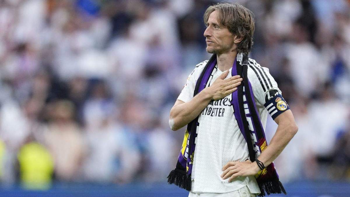 Modric en su despedida Modric en su despedida