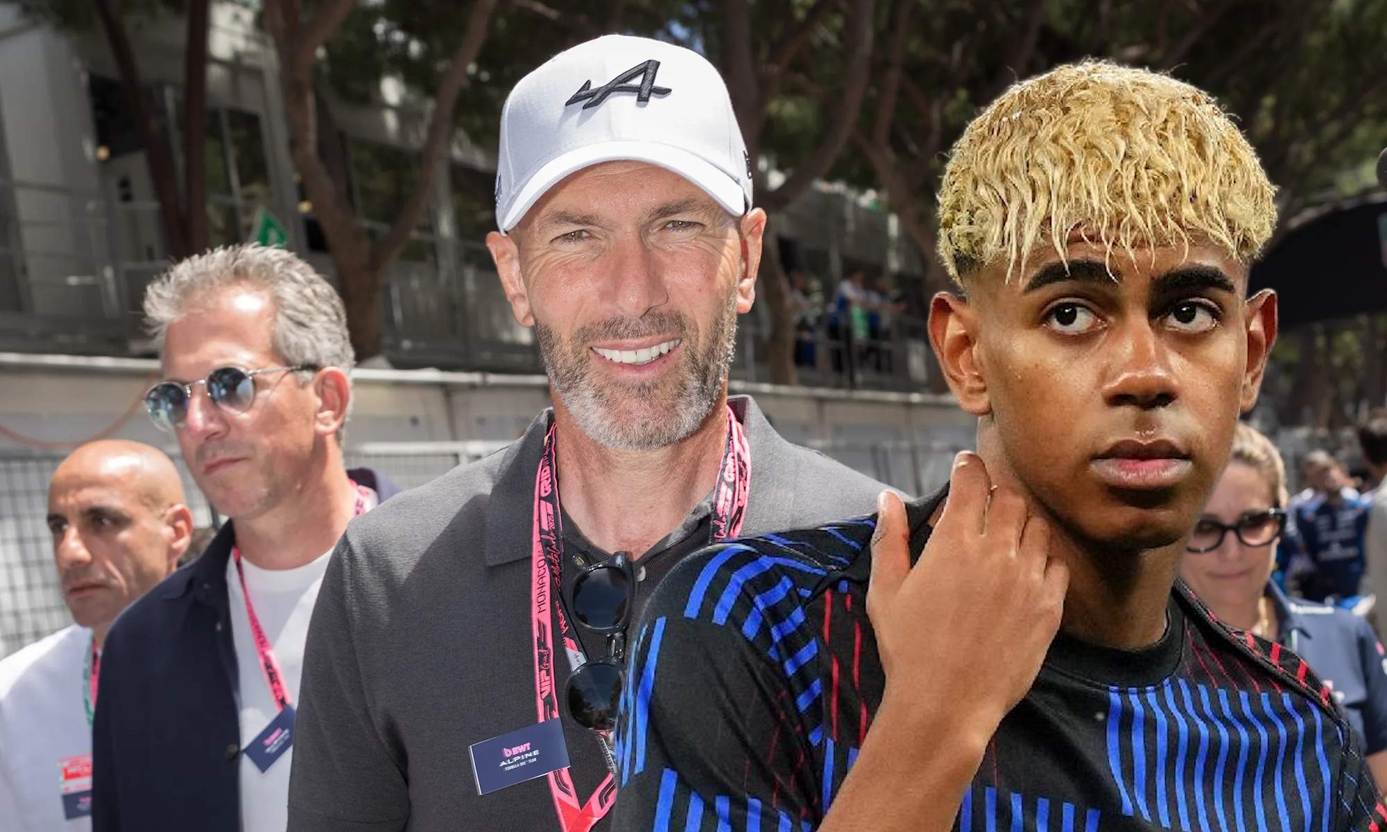 Zidane en el GP de Mónano y Lamine Yamal Zidane en el GP de Mónano y Lamine Yamal