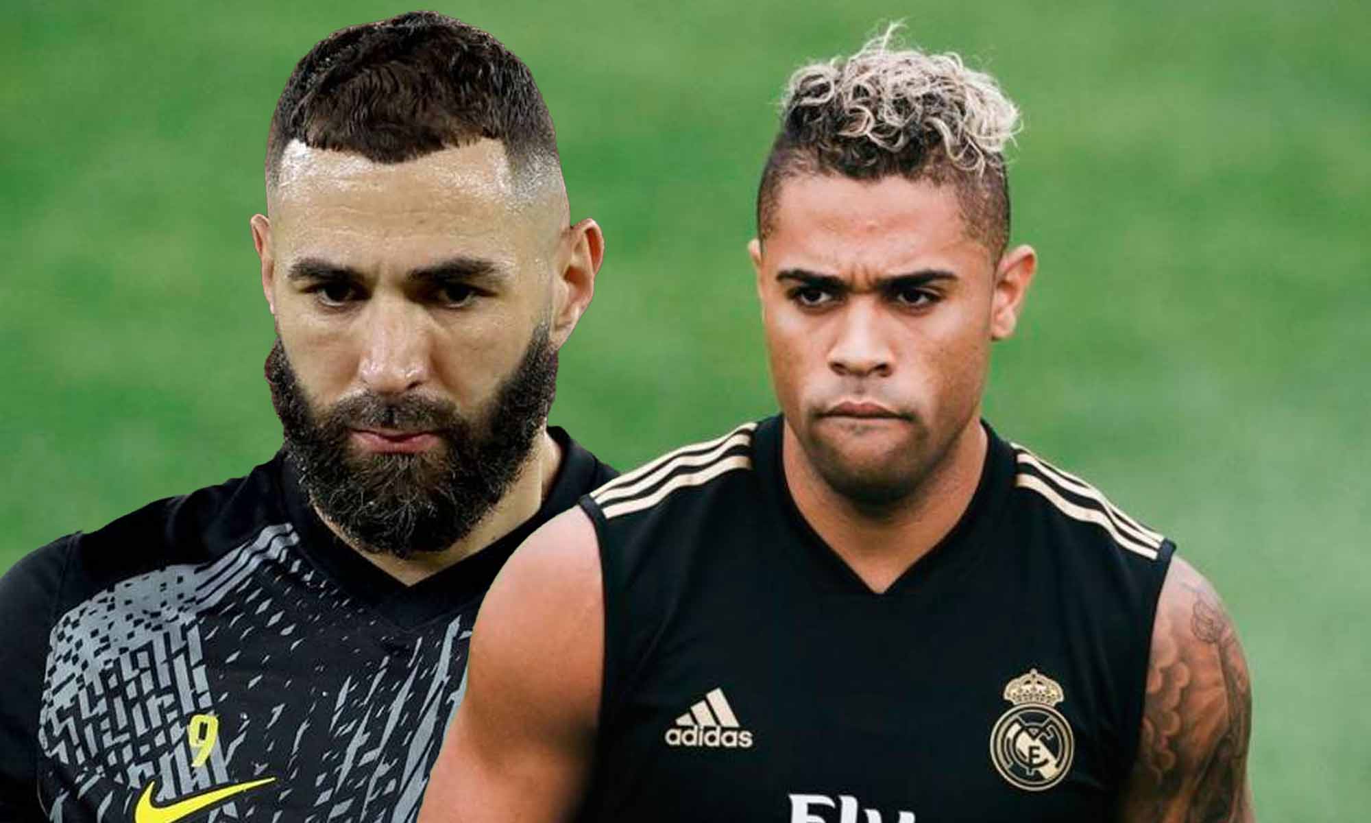 Mariano serio con Benzema