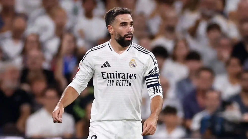 Carvajal durante un partido de esta temporada Carvajal durante un partido de esta temporada