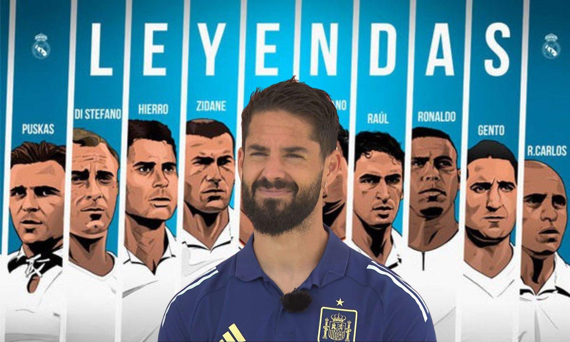 Isco junto a Leyendas del Real Madrid Isco junto a Leyendas del Real Madrid