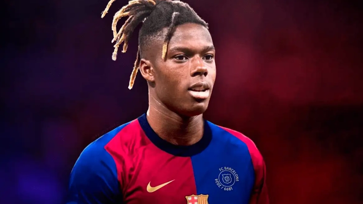 Nico Williams en un montaje con la camiseta del Barça Nico Williams en un montaje con la camiseta del Barça