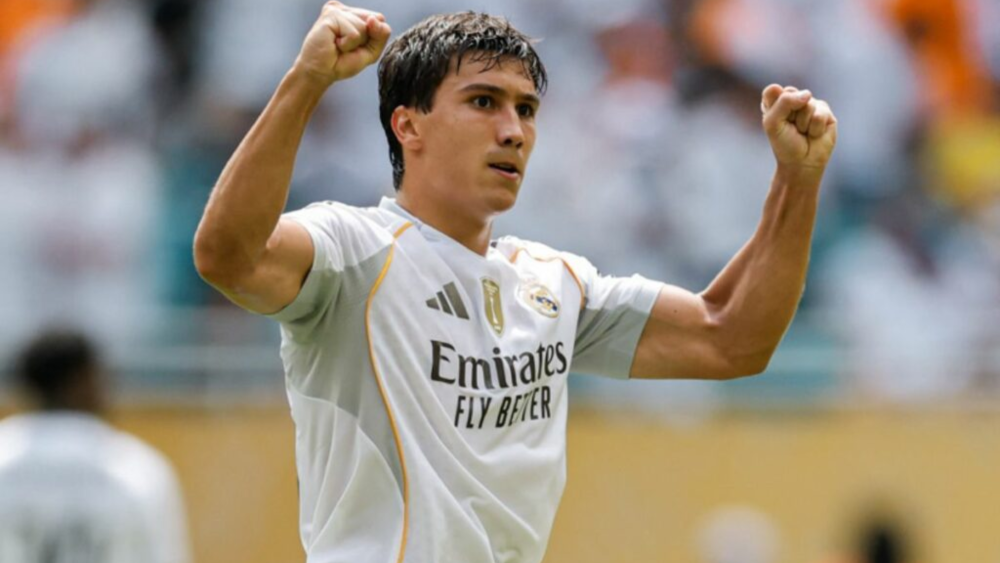 Gonzalo García durante el debut mundialista del Real Madrid Gonzalo García durante el debut mundialista del Real Madrid