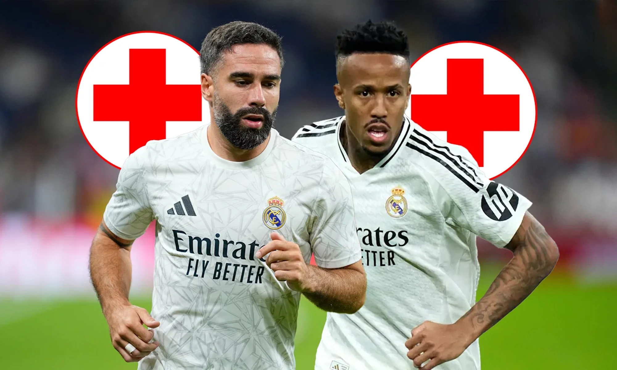 Carvajal y Militao con símbolos médicos