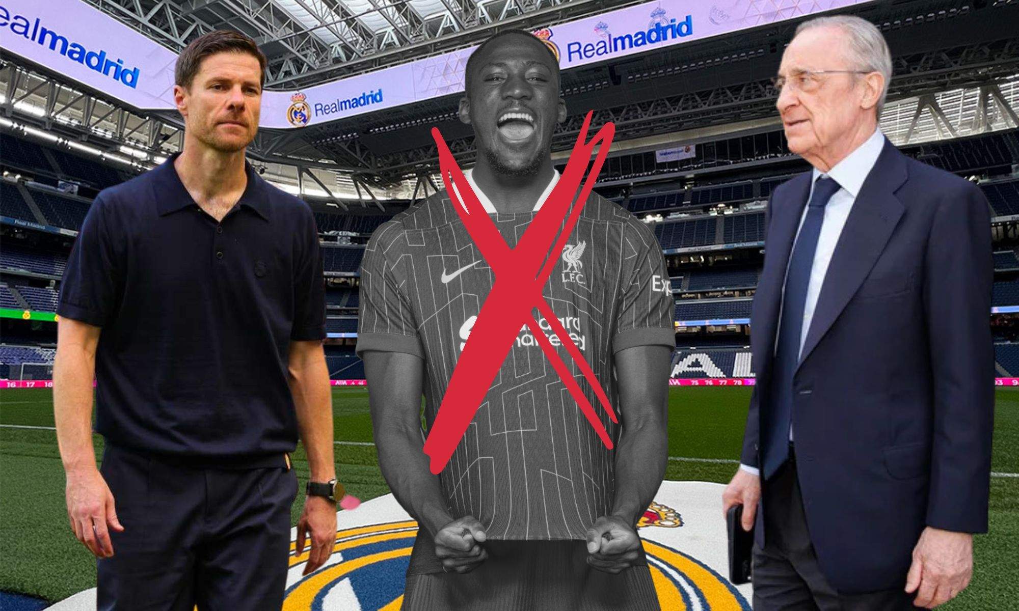 Xabi Alonso, Konaté y Florentino Pérez
