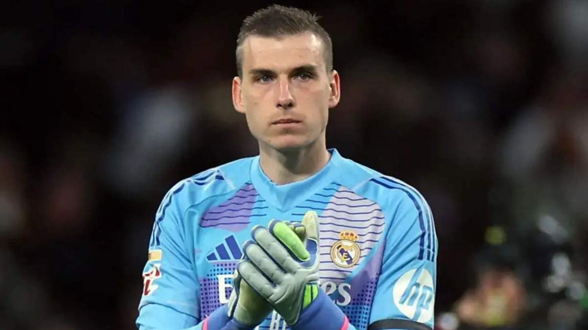 Lunin con el Real Madrid