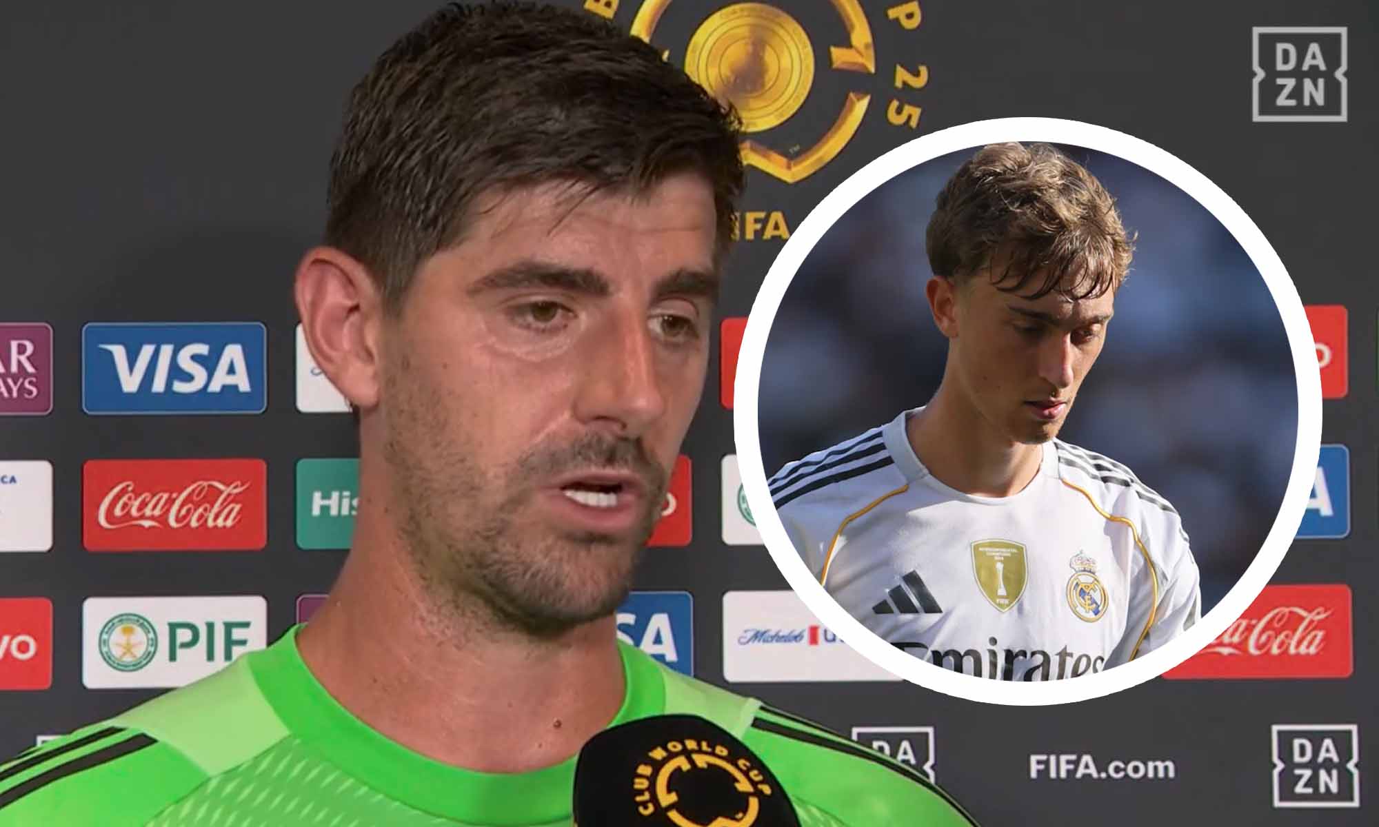 Courtois con Huijsen
