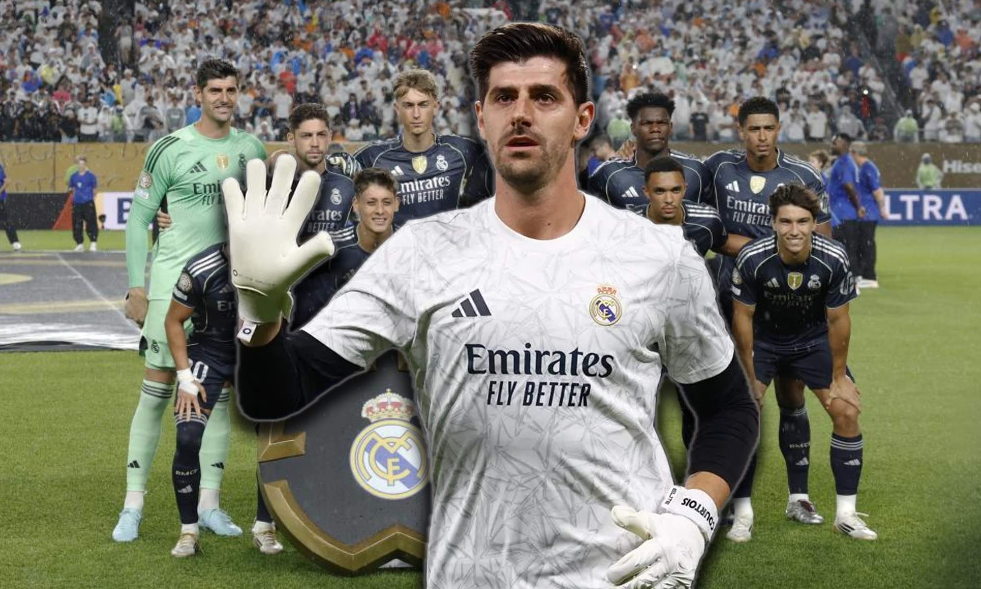 Ni Vinicius ni Asencio, el próximo que va a renovar con el Real Madrid tras Courtois