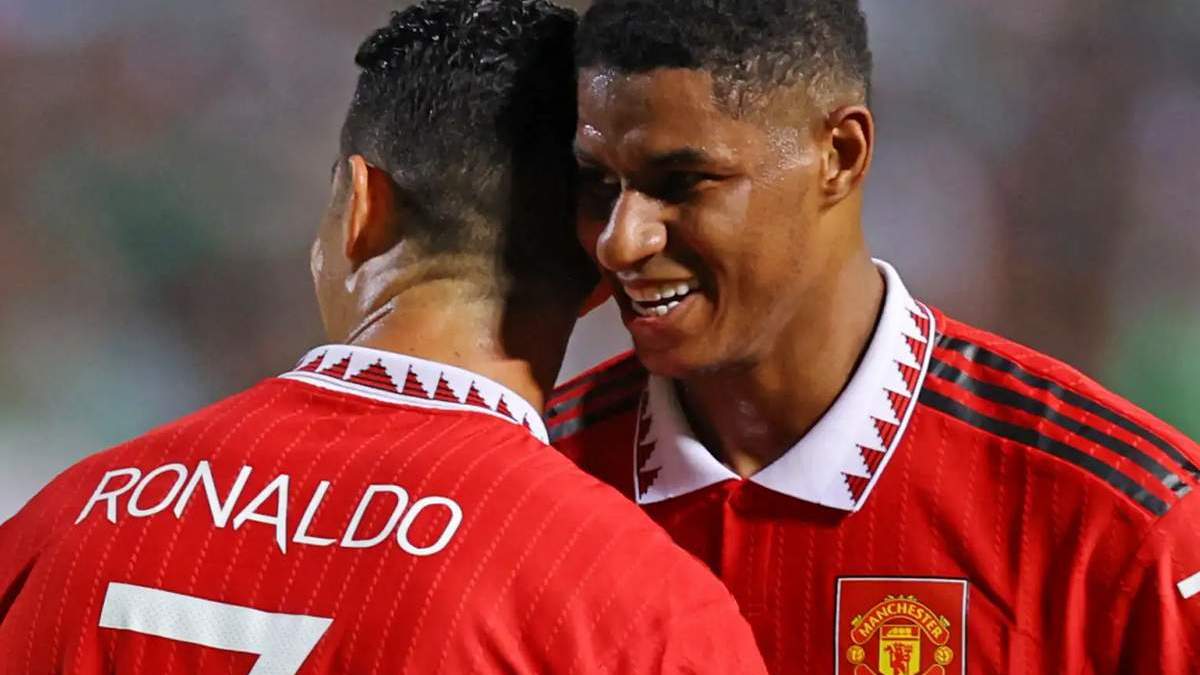 Cristiano Ronaldo y Marcus Rashford